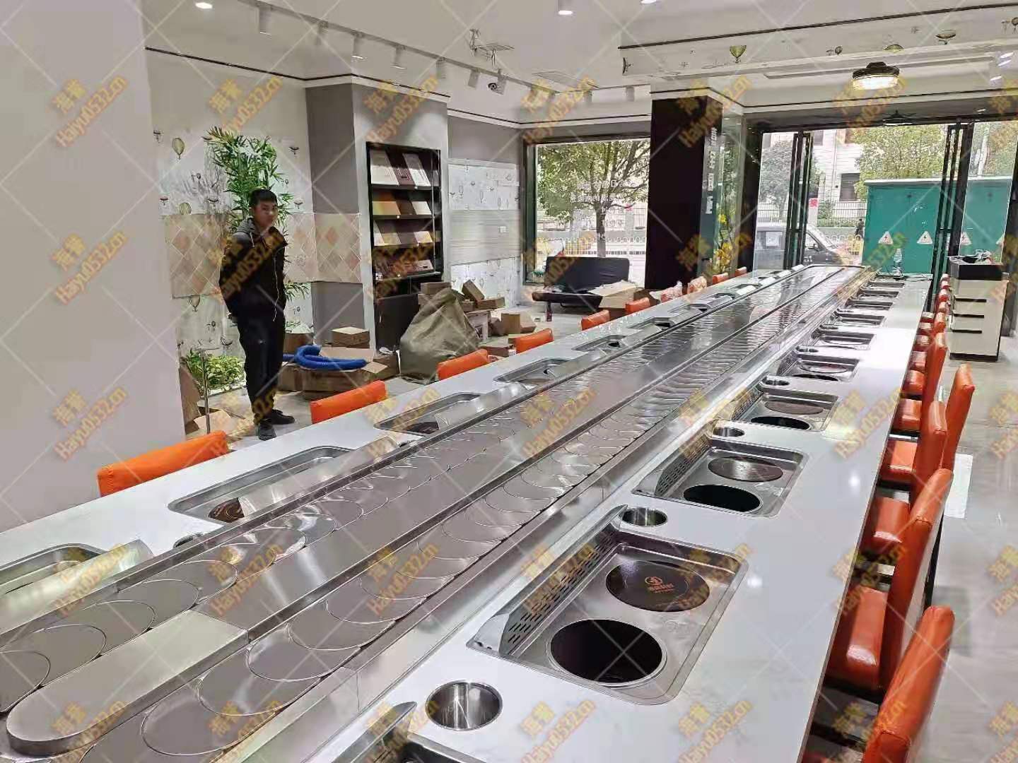无烟涮烤旋转小火锅设备升级新业态