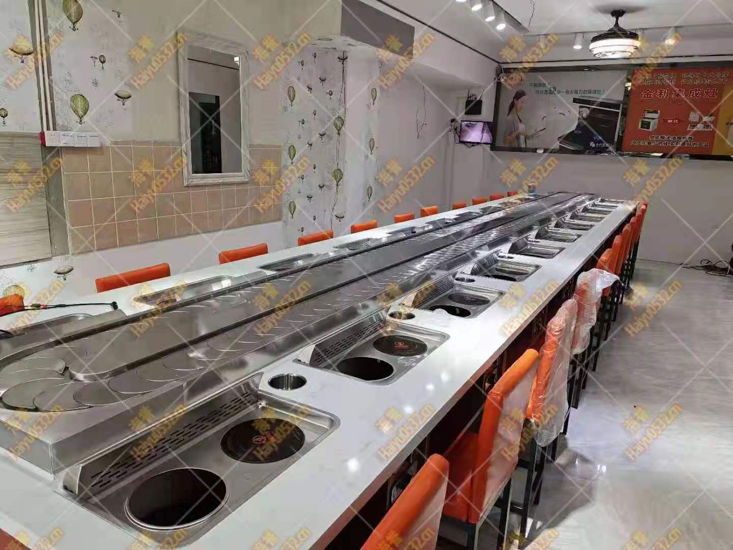 无烟涮烤旋转小火锅设备升级新业态