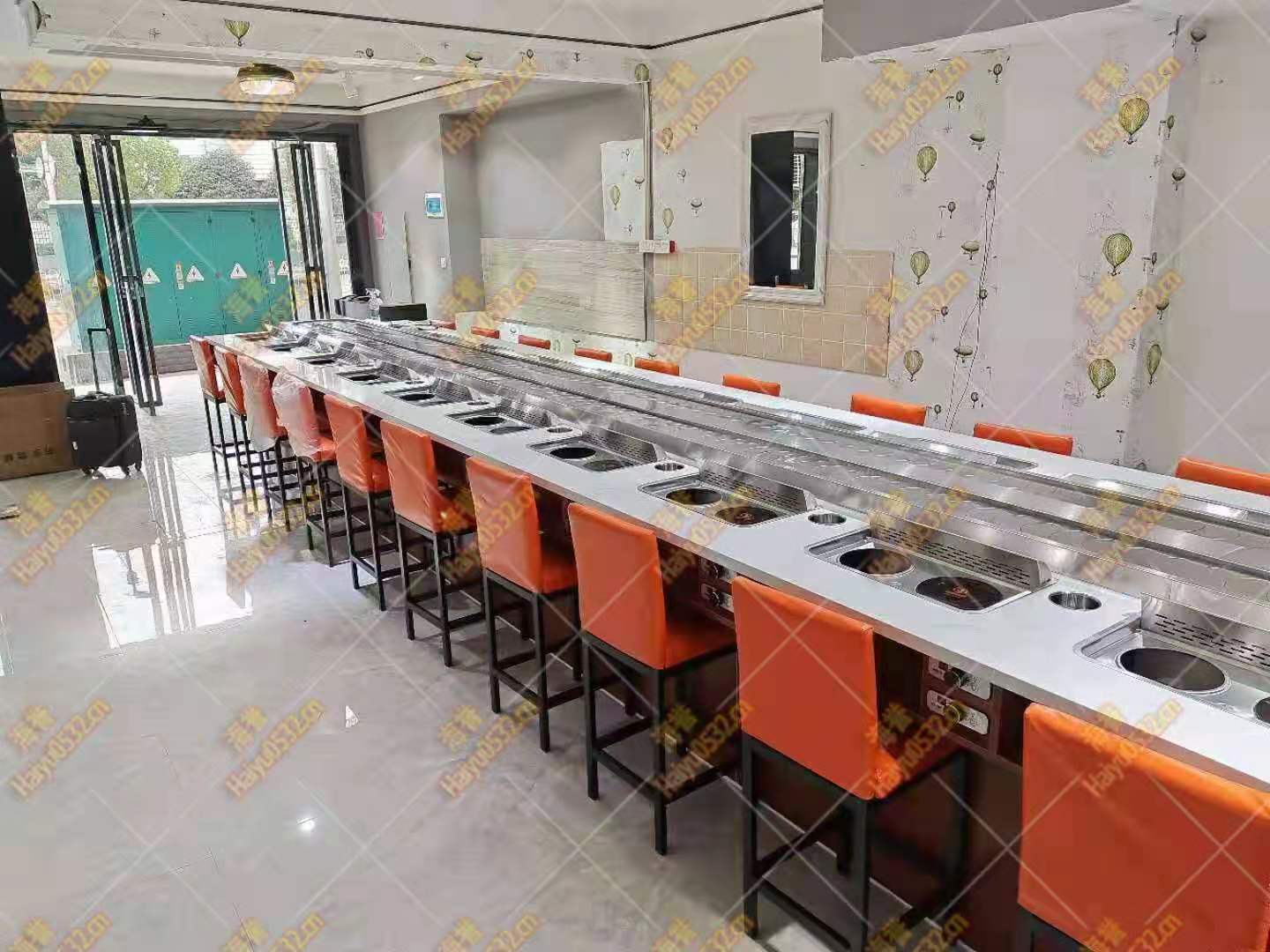 无烟涮烤旋转小火锅设备升级新业态