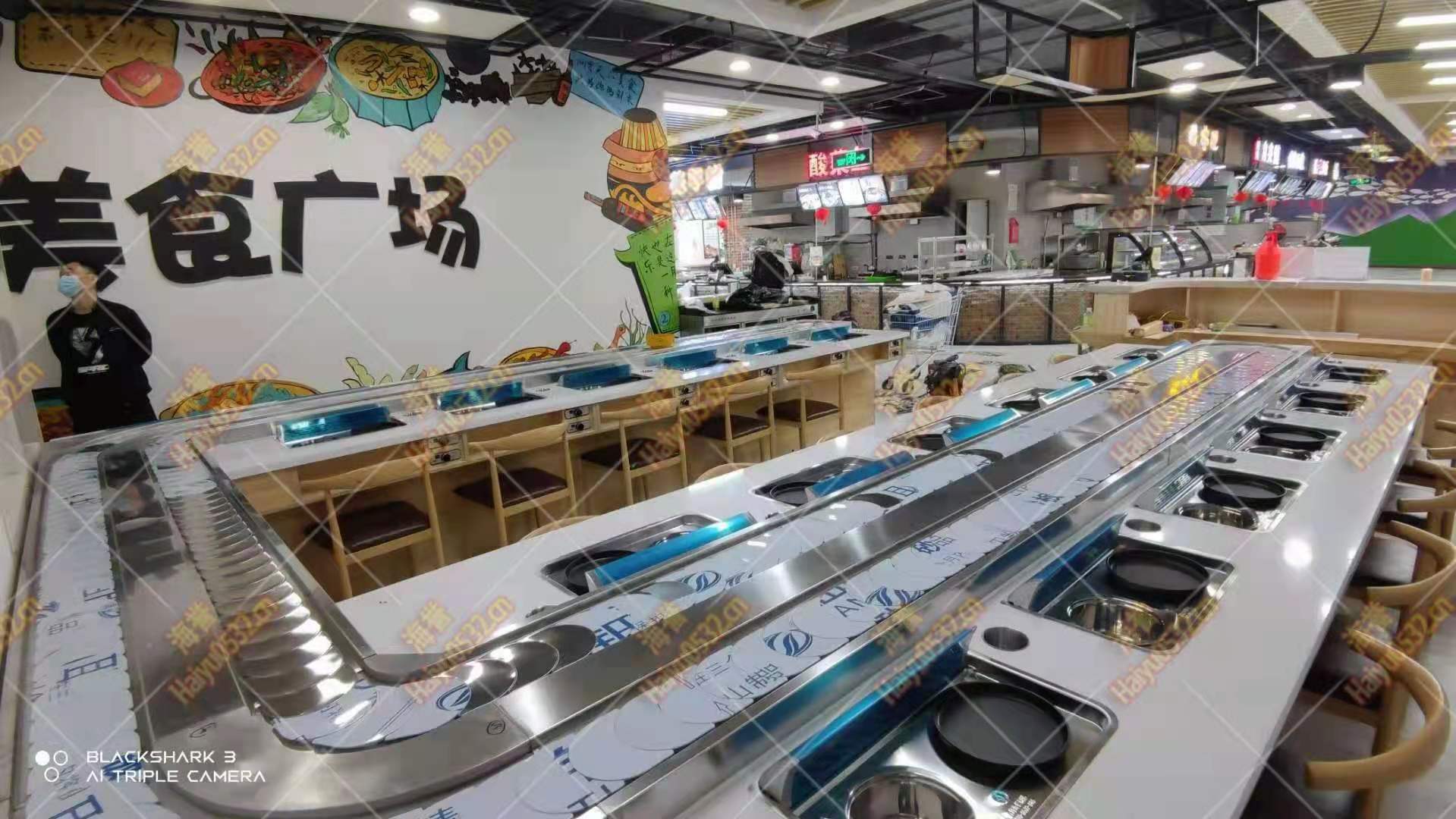 无烟涮烤旋转小火锅设备